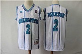 Hornets 2 Larry Johnson White 1992 93 Hardwood Classics Jersey,baseball caps,new era cap wholesale,wholesale hats